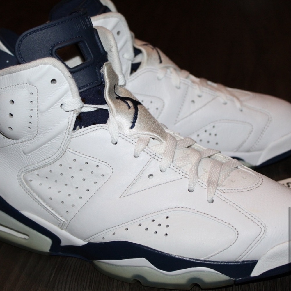 Air Jordan 6 Retro Midnight Navy Mens Size 12 Sneakers